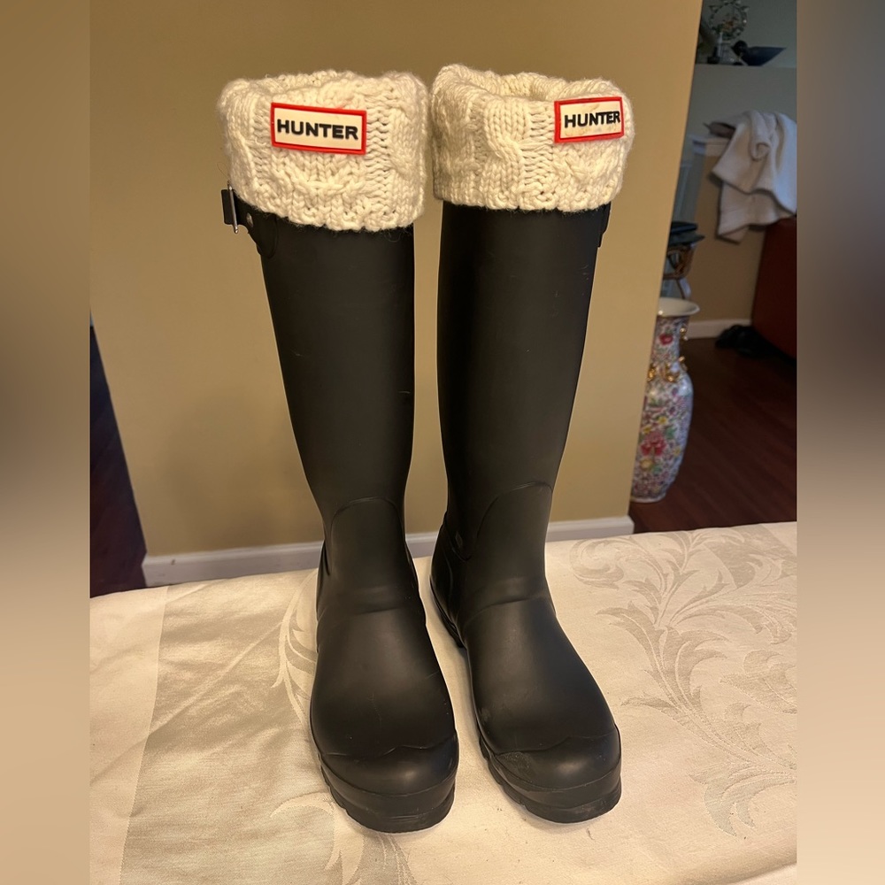 Hunter original tall matte rain boots women’s Size 6 to 7.5